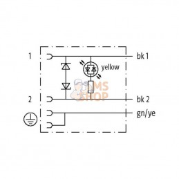 18021MSUDA6261000; MURR ELEKTRONIK; Fiche 18 mm, câble 10 m, PUR/PVC; pièce detachée