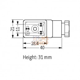 29805MSUDB10000000; MURR ELEKTRONIK; Fiche valve type BI; pièce detachée