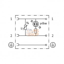 29805MSUDB10000000; MURR ELEKTRONIK; Fiche valve type BI; pièce detachée