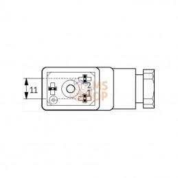 29805MSUDB10000000; MURR ELEKTRONIK; Fiche valve type BI; pièce detachée