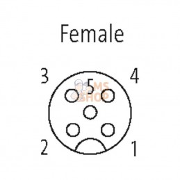 7000122416351000; MURR ELEKTRONIK; Câble de capteur M12,5P,10mtr; pièce detachée