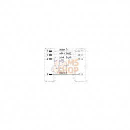 7000400216240200; MURR ELEKTRONIK; Câble connexion M12 M/F 2 m; pièce detachée