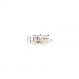 7000400216240200; MURR ELEKTRONIK; Câble connexion M12 M/F 2 m; pièce detachée