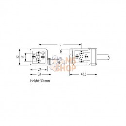 7000580016270500; MURR ELEKTRONIK; Kit câble de connex. valve 5m; pièce detachée