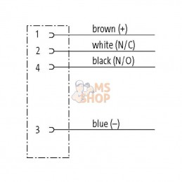 7014123412141000; MURR ELEKTRONIK; Câble de capteur M12,inox,10m; pièce detachée