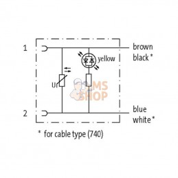 JT70064500; MURR ELEKTRONIK; Jeu de câbles pour électrovanne; pièce detachée