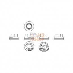 NLWN2215DP; NORD - LOCK; Écrou de roue M22x1,50 acier galvanisé zingué Classe 10 Nord; pièce detachée