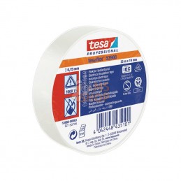 T539880006300; AUTRE MARQUE; Ruban d'isolation électrique en PVC souple, blanc, 33m x 19mm TesaFLEX®; pièce detachée