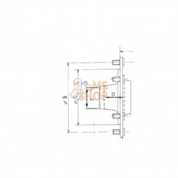 61L6RD002; ADR; Moyeu 6xM18x1,5; pièce detachée