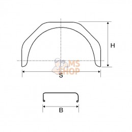 1259583; AL-KO; Garde-boue antiprojection noir; pièce detachée
