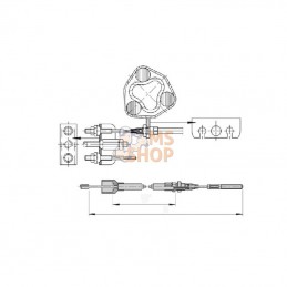 299710; AL-KO; Câble Bowden 890/1100; pièce detachée