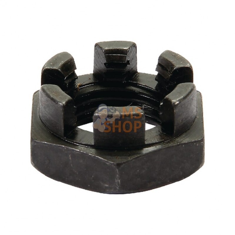 700754; AL-KO; Écrou crénelé modèle DIN937 M16x1,50 acier AL-KO; pièce detachée 700754; AL-KO; Écrou crénelé modèle DIN937 M16x1,50 acier AL-KO; pièce detachée