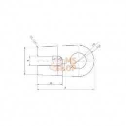 UNLP865; AUTRE MARQUE; Tôle de sécurité; pièce detachée UNLP865; AUTRE MARQUE; Tôle de sécurité; pièce detachée