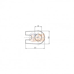 UNLP865; AUTRE MARQUE; Tôle de sécurité; pièce detachée UNLP865; AUTRE MARQUE; Tôle de sécurité; pièce detachée