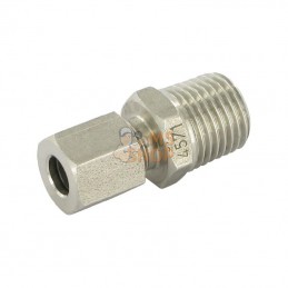GEV6LLRK14RVS; AUTRE MARQUE; Raccord à visser mâle 6LLR 1/4 Inox; pièce detachée