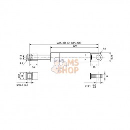 GC9004C; AUTRE MARQUE; Ressort pneu. 2500 N 6 compact; pièce detachée