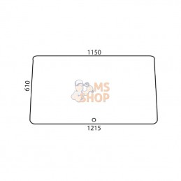 3042339M2; AUTRE MARQUE; Vitre arrière sup.; pièce detachée