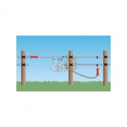 442371; AKO; Pince de connexion pour clôture 8p.; pièce detachée
