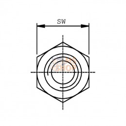 VNAM0618; ALFAGOMMA; Adaptateur arelco MG3/8-M18x1,5; pièce detachée