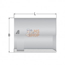 SFA95C05; ALFAGOMMA; Jupe à sertir Ø14x25mm DN5 acier / chromé Alfagomma; pièce detachée