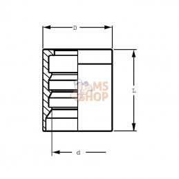 SFA20413; ALFAGOMMA; Ferrule H1200204-080000; pièce detachée