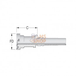 SFLH3220; ALFAGOMMA; Raccor à sertir-4SH-DN32-Bride Ø50,8 mm; pièce detachée