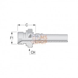 AGRH2012; ALFAGOMMA; Raccord 4SH-DN20-3/4" BSP; pièce detachée