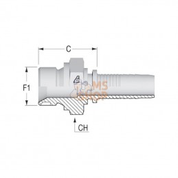 AGRNS5032; ALFAGOMMA; Embout M NS-DN50-2"BSP; pièce detachée
