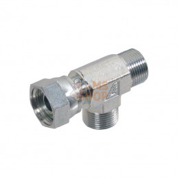 LORFS19; ALFAGOMMA; Raccord T renverse orientable JIC/UNF 1 3/16 ORFS; pièce detachée