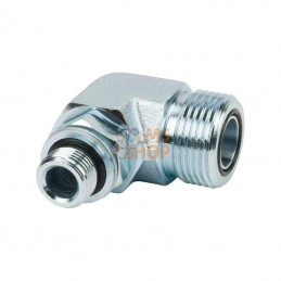 KIOM1318; ALFAGOMMA; Knie 90° ORFS 13/16" M18x1,5; pièce detachée
