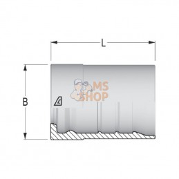 PA8990; ALFAGOMMA; Raccord DN08-9/16 JIC 90°; pièce detachée