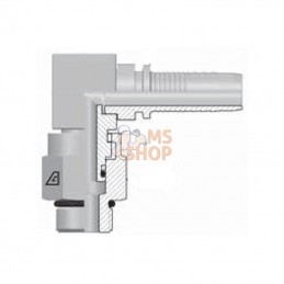 PAC131490; ALFAGOMMA; Raccord DN13-7/8 SAE 90°; pièce detachée