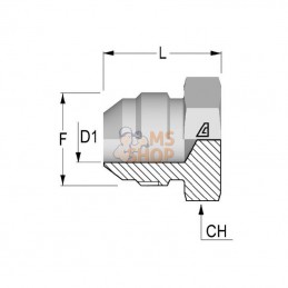 PM19; ALFAGOMMA; Bouchon 1 3/16 UNF; pièce detachée