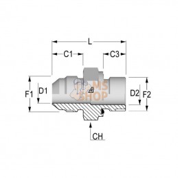 RIM0712WD; ALFAGOMMA; Réduct. JIC/ métr. 7/16" x M12; pièce detachée