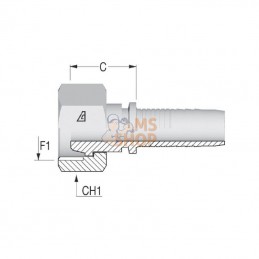 PGM2538; ALFAGOMMA; Raccord DN25-DIN38; pièce detachée