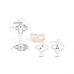 45524445; ARAG; Vanne à boisseau sph. T5 3v.; pièce detachée