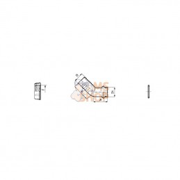 117532; ARAG; Coude 45°+embout 32mm - 1 1/4"; pièce detachée