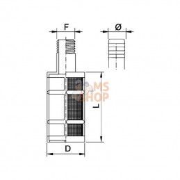 305341AV; ARAG; Filtre de fond; pièce detachée