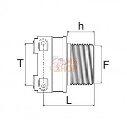 249099AV; ARAG; Accouplement T9F 3" filetage mâle; pièce detachée