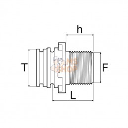 249177; ARAG; Adaptateur G2" sur T7; pièce detachée