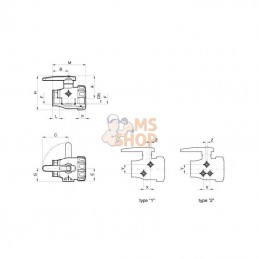 45511102; ARAG; Vanne à boisseau sph. 1/2" 2v.; pièce detachée