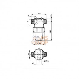32240435; ARAG; Filtre 80 mailles; pièce detachée