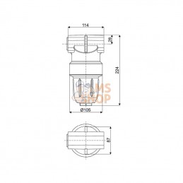34521030; ARAG; Filtre pression 150l 463/471; pièce detachée