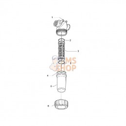 32820535; ARAG; Filtre press. 1 1/4" 80l/min; pièce detachée