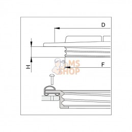 3514180AKB; ARAG; Couvercle de réservoir 620mm; pièce detachée