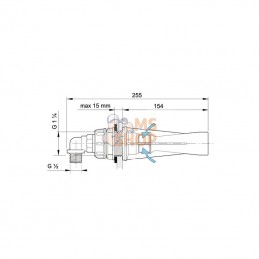 5022032; ARAG; Injecteur 2 mm cer.; pièce detachée