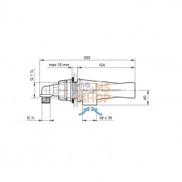5022132; ARAG; Injecteur anti-foam 2 mm cer.; pièce detachée