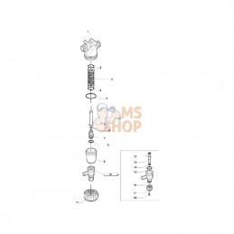 3224143; ARAG; Filtre de pression 1"; pièce detachée
