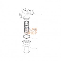 3240023; ARAG; Filtre de pression 1/2" 80-100 l/min; pièce detachée