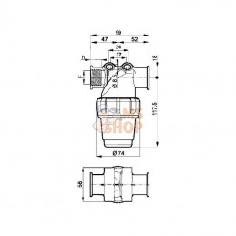 3242023; ARAG; Filtre de pression 1/2"; pièce detachée